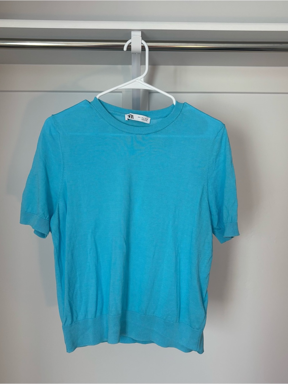 Zara Turquoise Short Sleeve Crewneck Men’s Shirt